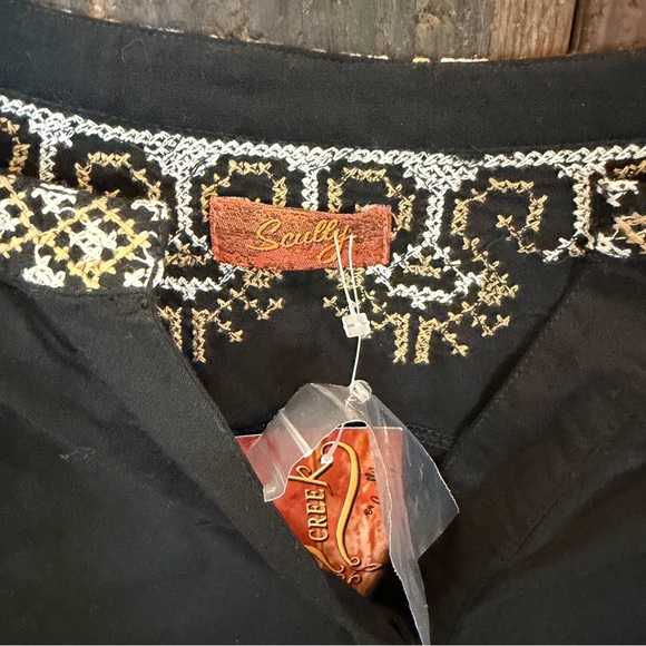 Scully Western Black Tunic with Gold Embroidery - Picture 2 of 7
